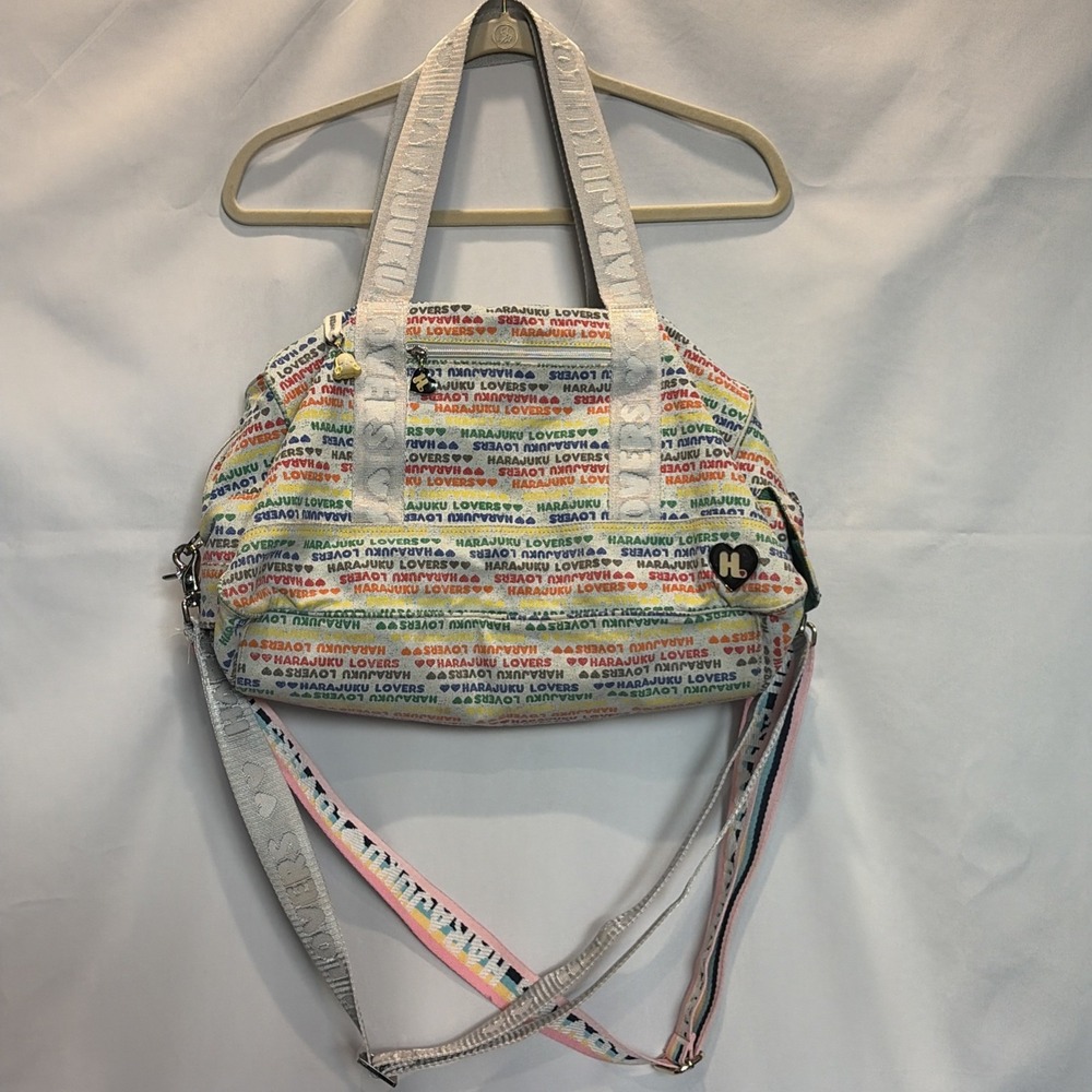 Vintage Harajuku Lovers Duffle Bag Super "Frank Rainbow" Gwen Stefani Y2K Rare